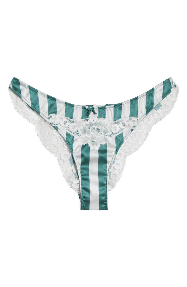 Fleur Du Mal Eve Cheeky Briefs, Alternate, color, Riviera Stripe