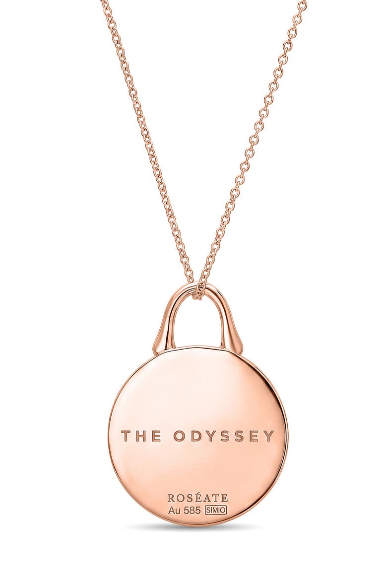 Mother of Pearl Pendant, Alternate, color, 14K RG AND MOTHER-OF-PEARL