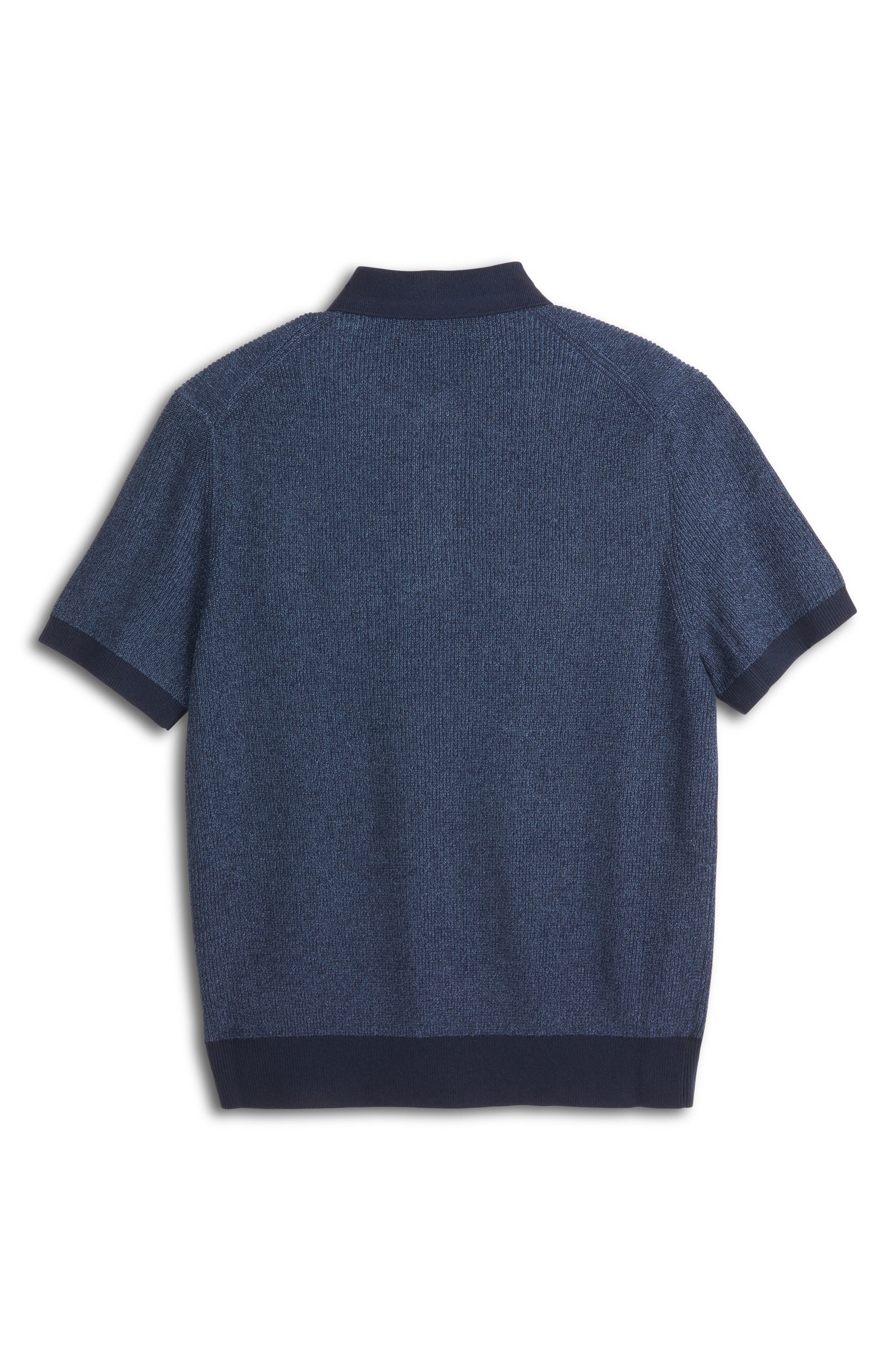 Recycled Cotton Blend Polo Sweater - image 4