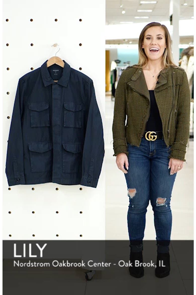 Four-Pocket Slim Fit Military Jacket video