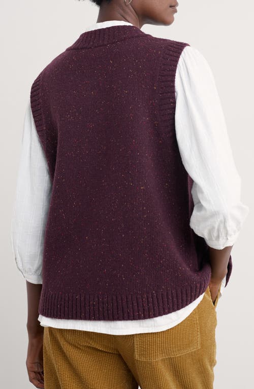 Seasalt Cornwall Harbour Sands Wool Blend Sweater Vest In Multi