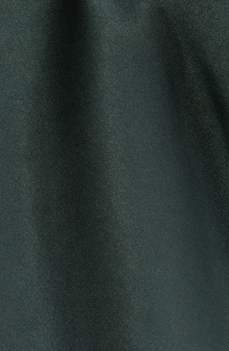 KILO BRAVA Satin Short Pajamas, Alternate, color, Forest Green