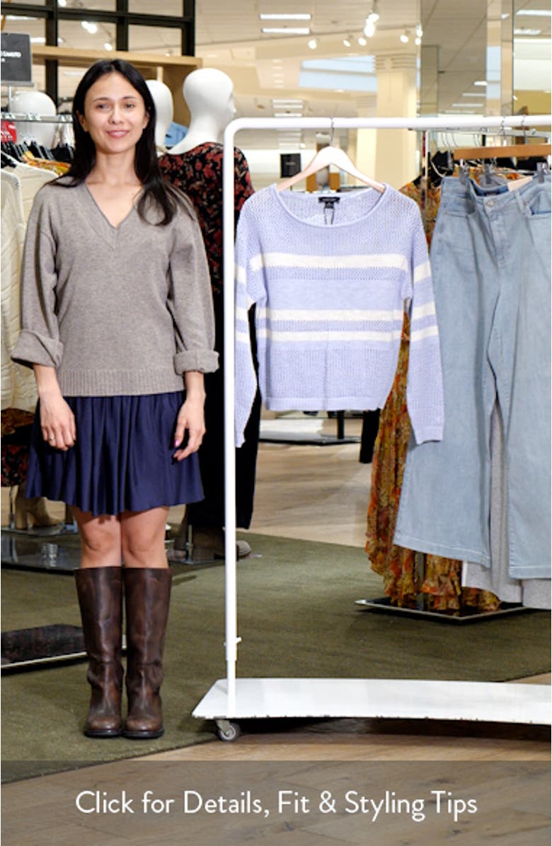 Sanctuary Sporty Stripe Open Stitch Sweater | Nordstromrack