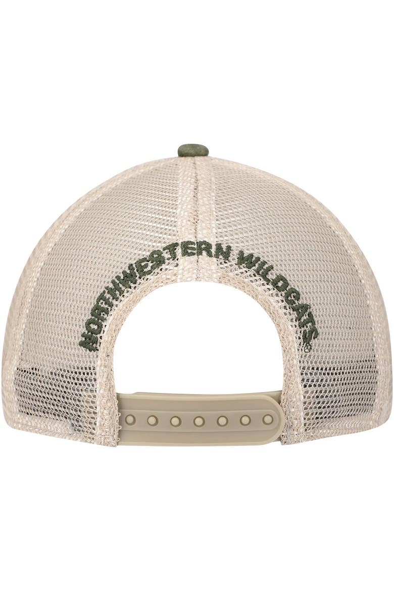 Men's Under Armour Camo Northwestern Wildcats Sideline Blitzing Trucker Performance Adjustable Hat, Alternate, color, Camo