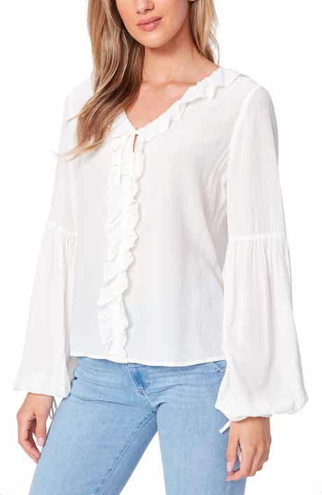 PAIGE Luciano Ruffle Trim Blouse