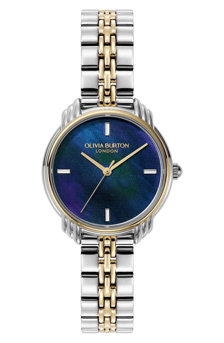 Olivia Burton Art Deco 2.0 Bracelet Watch, 30mm, Main, color, Silver/Gold