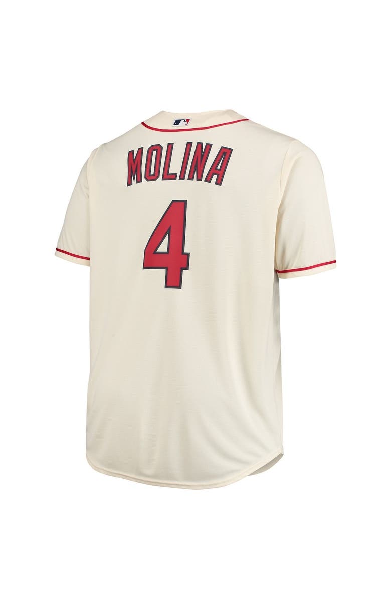 PROFILE Men's Yadier Molina Cream St. Louis Cardinals Big & Tall Replica Player Jersey, Alternate, color, 