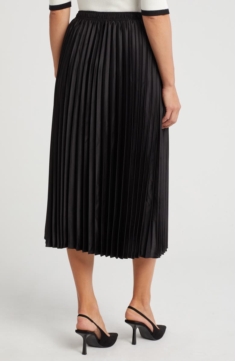 Ellen Tracy Pleated Satin Skirt, Alternate, color, 
