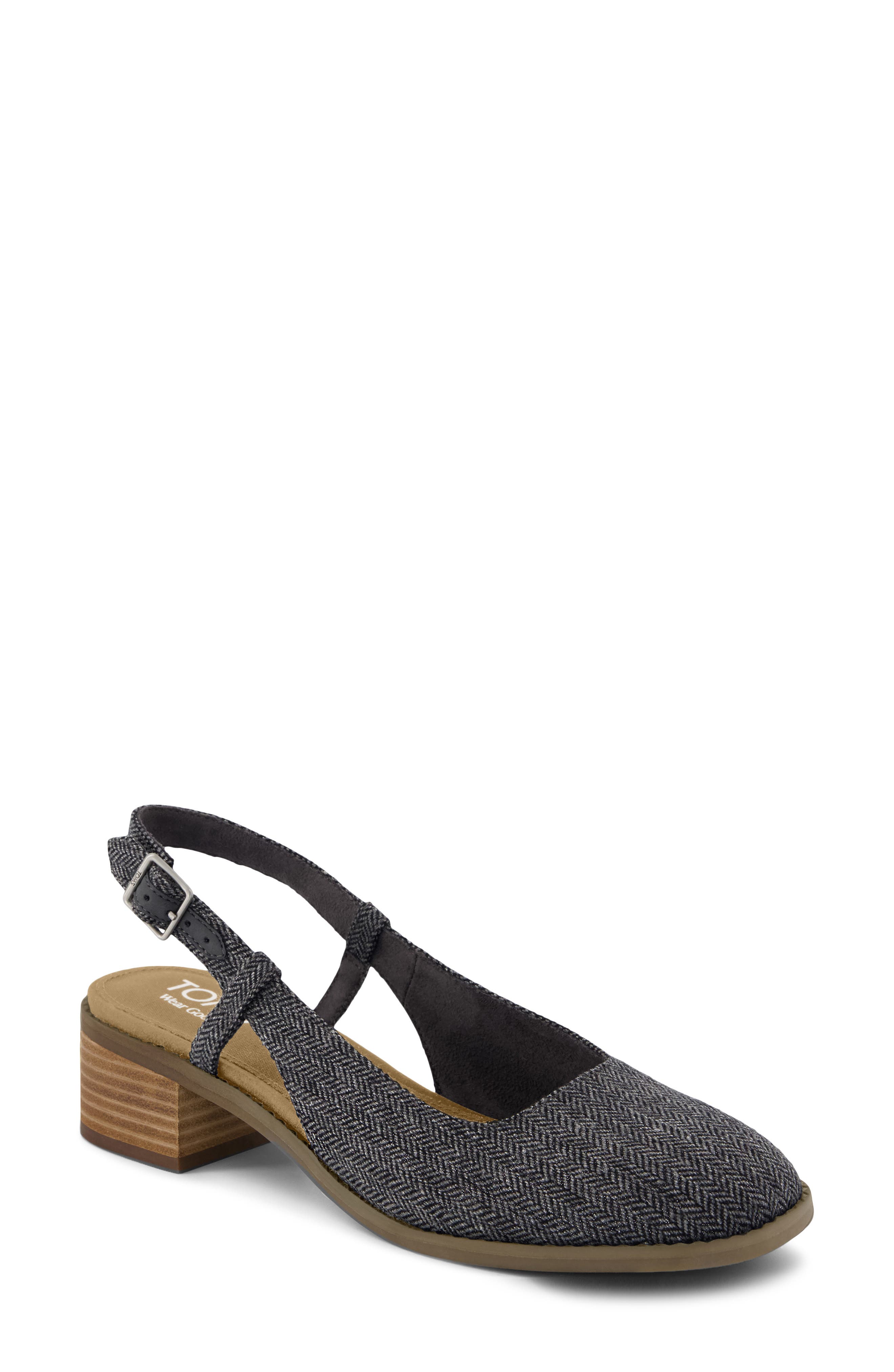 Jaclyn Slingback Sandal, Main, color, CHARCOAL
