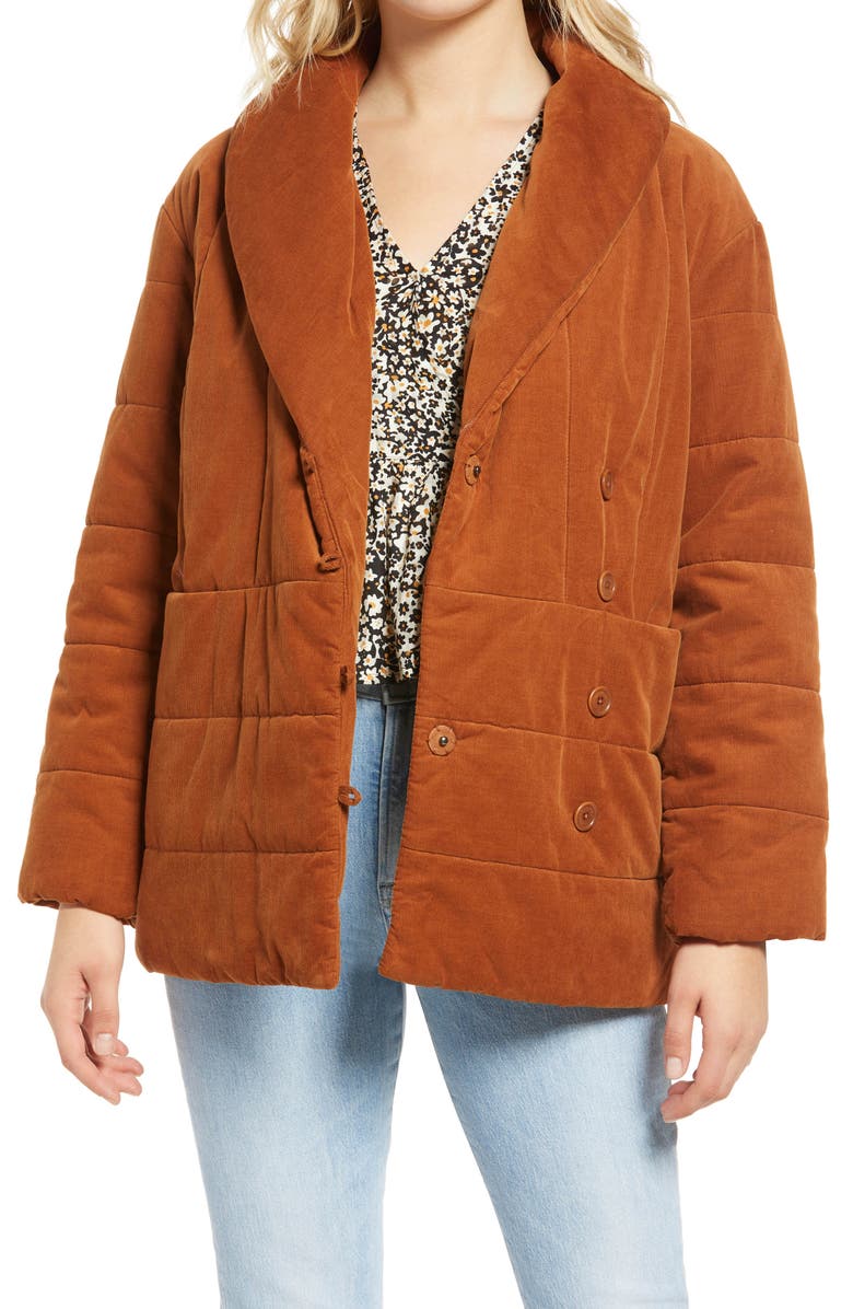 Madewell Ensley Quilted Corduroy Jacket, Main, color,