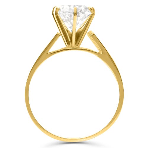Bliss Diamond Certified 2ct Round Diamond Solitaire Engagement Ring 14k Gold Lab Grown
