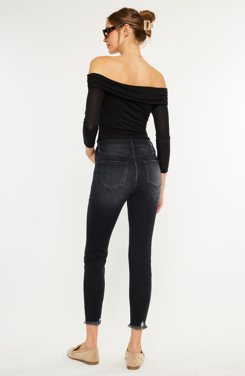 KanCan Tiara High Rise Ankle Skinny Jeans, Alternate, color, Dark Gray