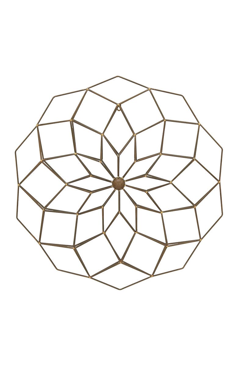 WILLOW ROW Modern Geometric Metal Wall Decor - 30" x 30", Alternate, color, 