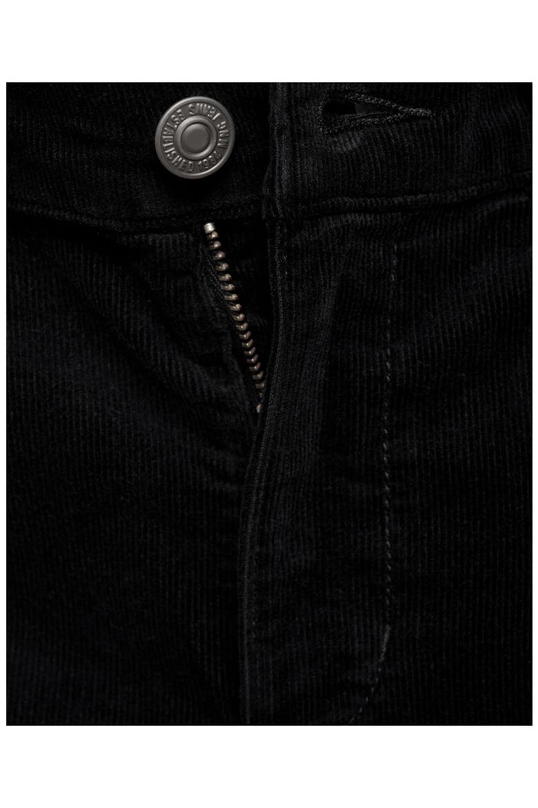 Sienna Crop Flare Corduroy Jeans, Alternate, color, BLACK DENIM