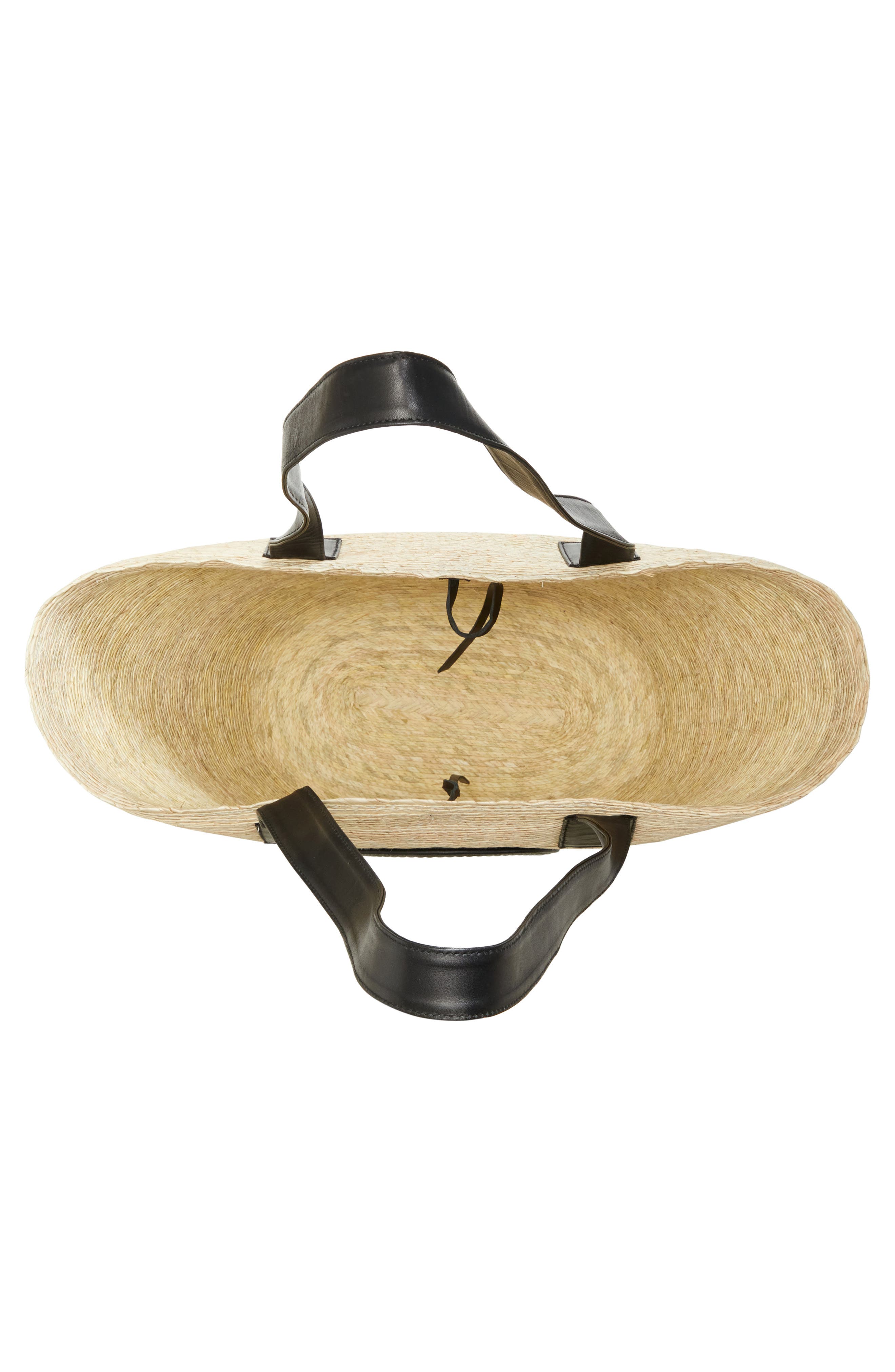 Altuzarra Large Watermill Straw Tote, Alternate, color, Natural/ Black