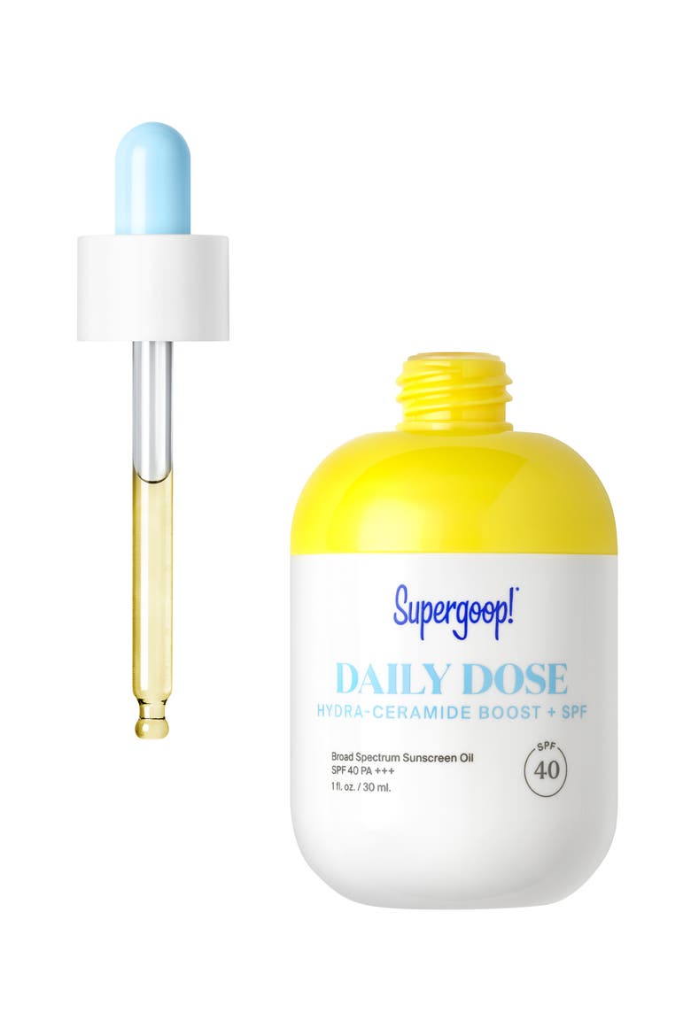 Supergoop! Daily Dose Hydra-Ceramide Booster SPF 40 Sunscreen Face Oil, Alternate, color, NO COLOR