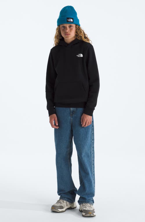 The North Face Kids' Evolution Cotton Blend Fleece Hoodie In Black