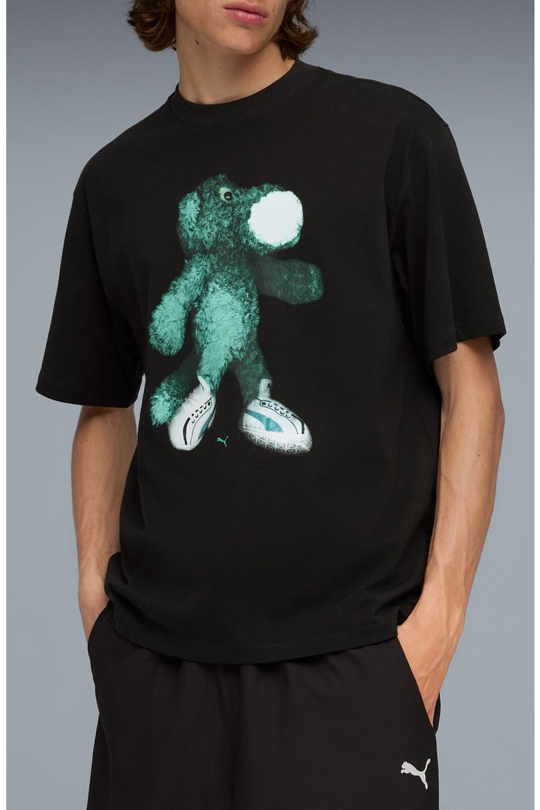 Mascot Cotton Graphic T-Shirt, Main, color, PUMA BLACK