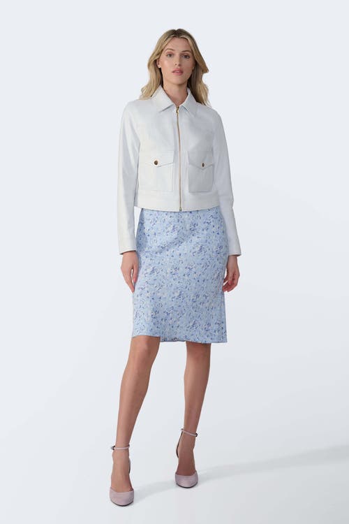 Furniq Uk Flora Leather Jacket In Multi