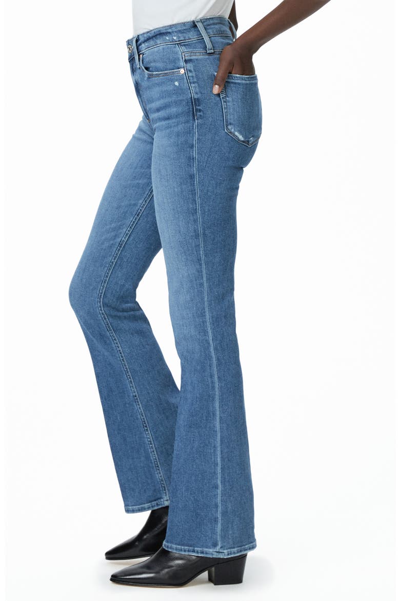 Laurel Canyon High Waist Stretch Flare Jeans, Alternate, color, ROCKSHODIT