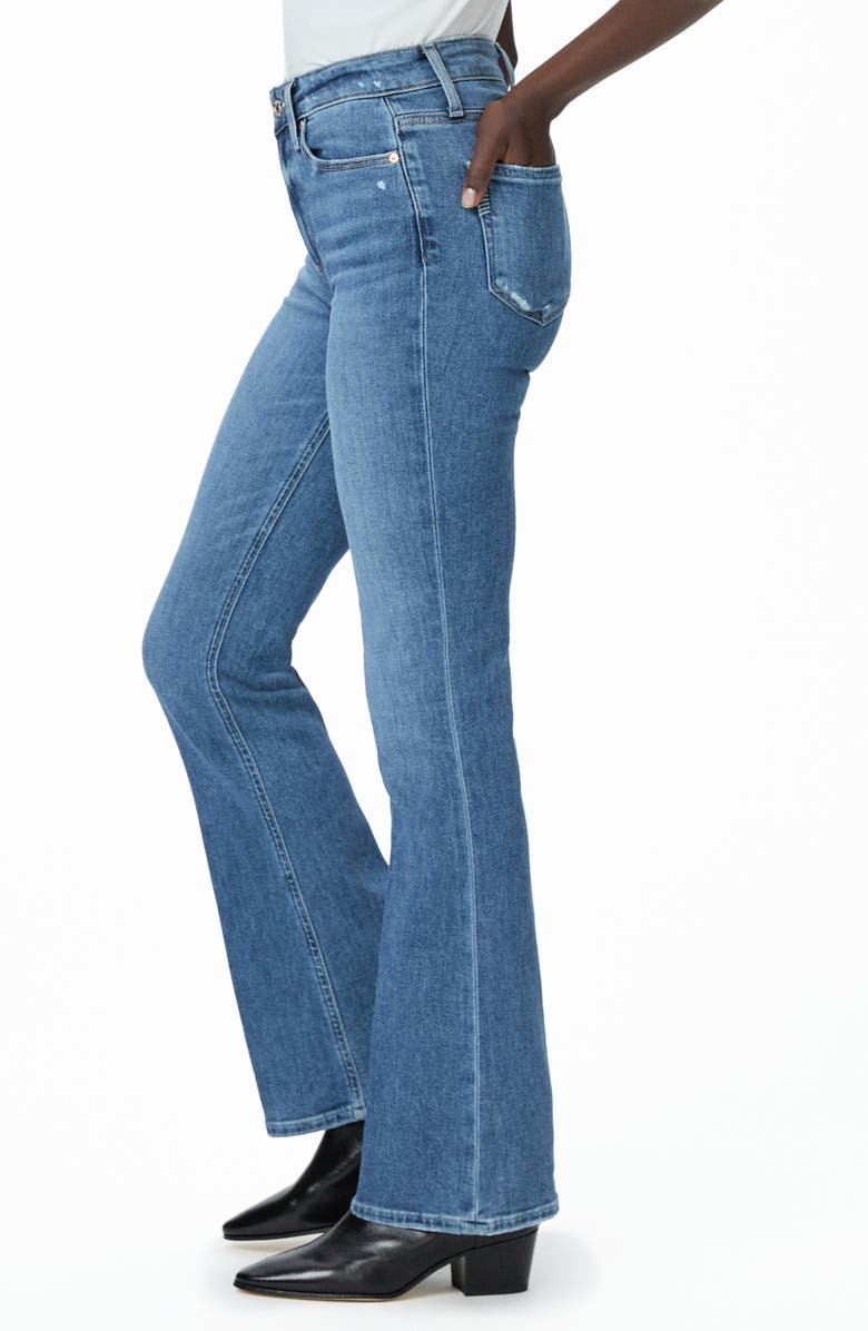 PAIGE Laurel Canyon High Waist Stretch Flare Jeans, Alternate, color, Rockshodit