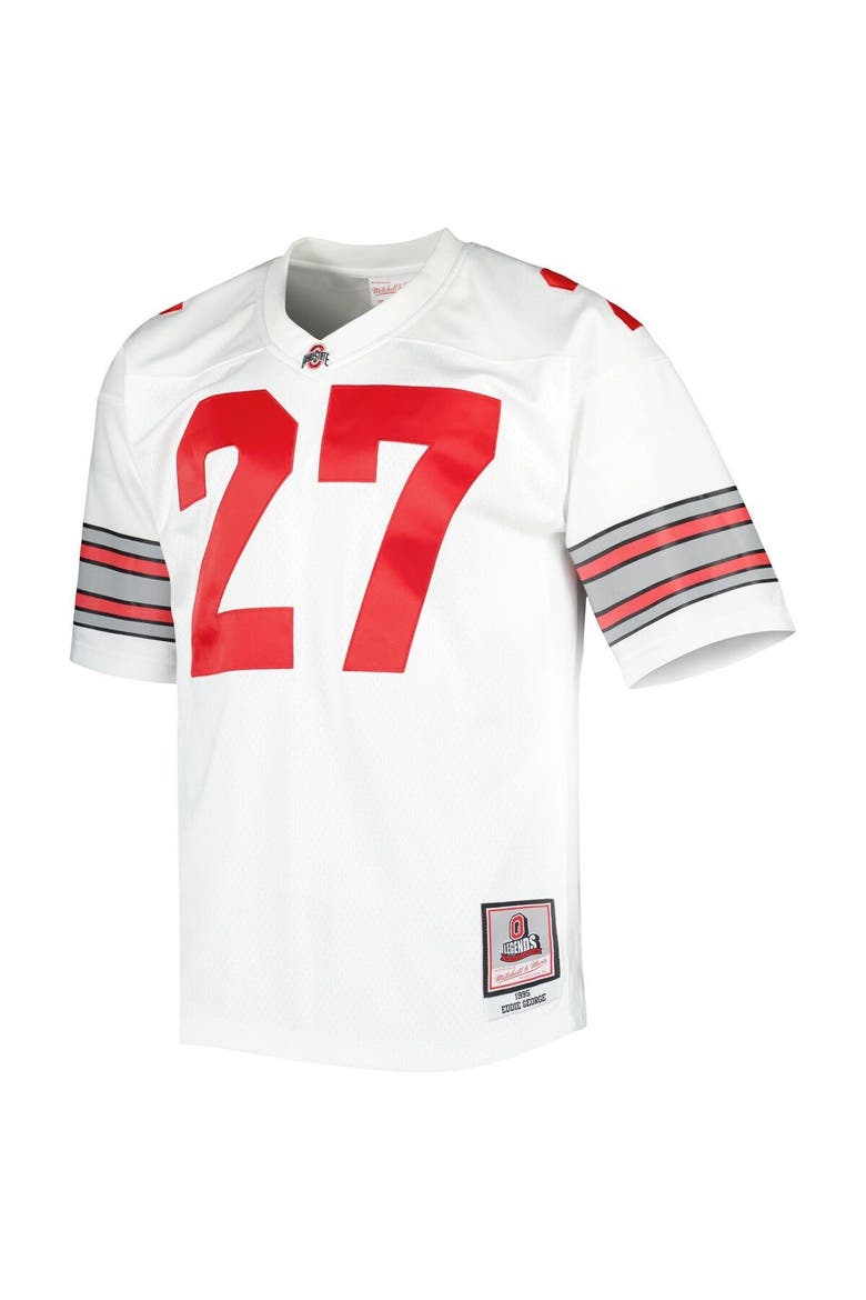 Men's Mitchell & Ness Eddie George White Ohio State Buckeyes Authentic Jersey, Alternate, color, White