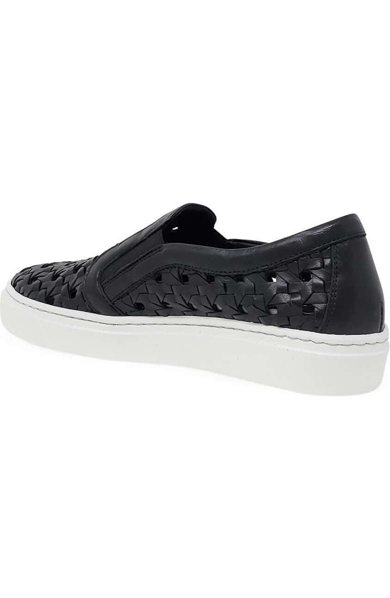 Madison Maison Leather Woven Sneaker, Alternate, color, Black