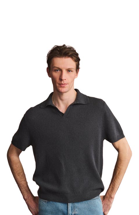 Lightweight Cashmere Short Sleeve Polo