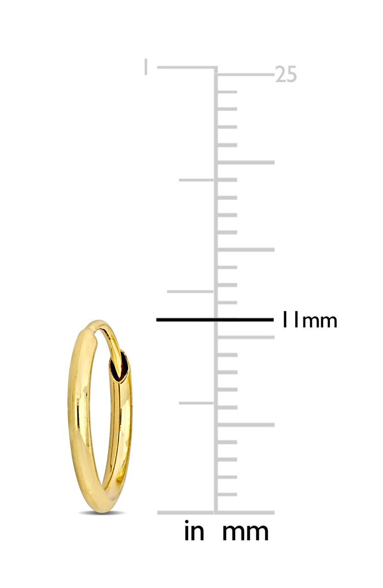 DELMAR 14K Gold 11mm Hoop Earrings, Alternate, color,