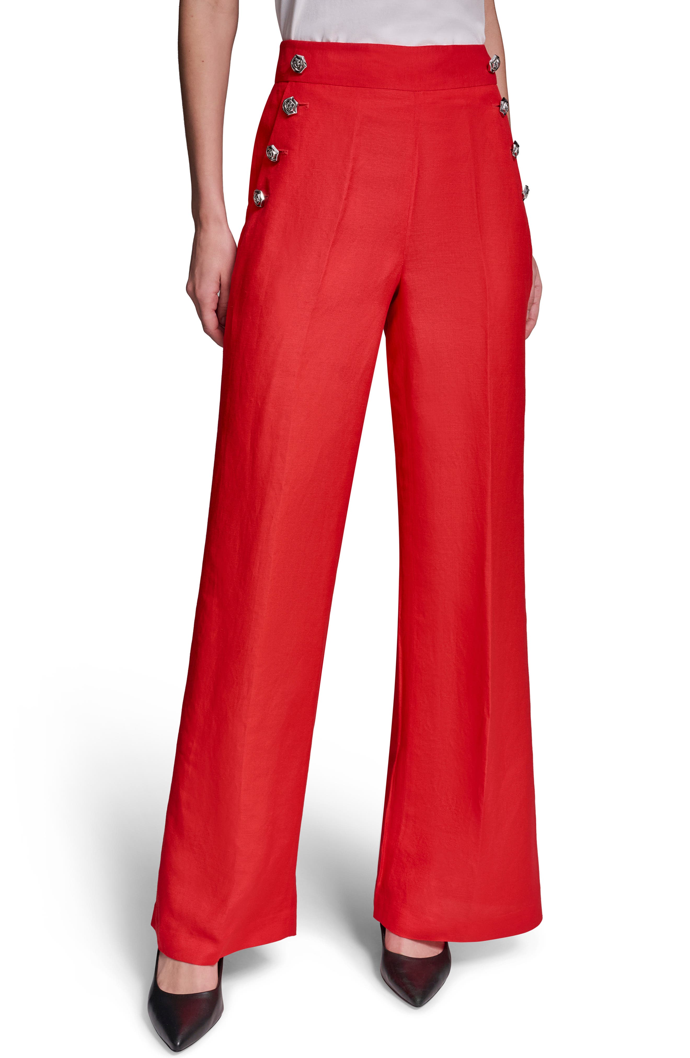 Linen Blend Sailor Pants - image 3