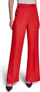 KARL LAGERFELD PARIS Linen Blend Sailor Pants