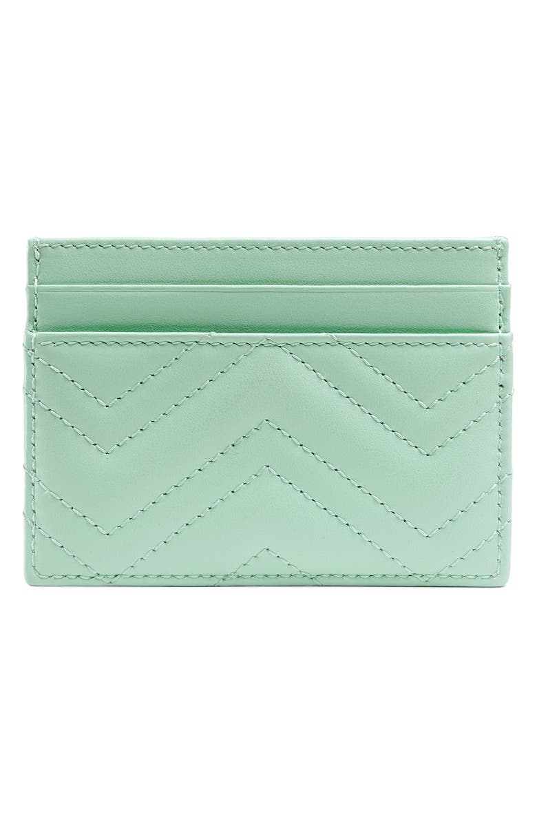 Gucci GG Quilted Leather Card Case, Alternate, color, 