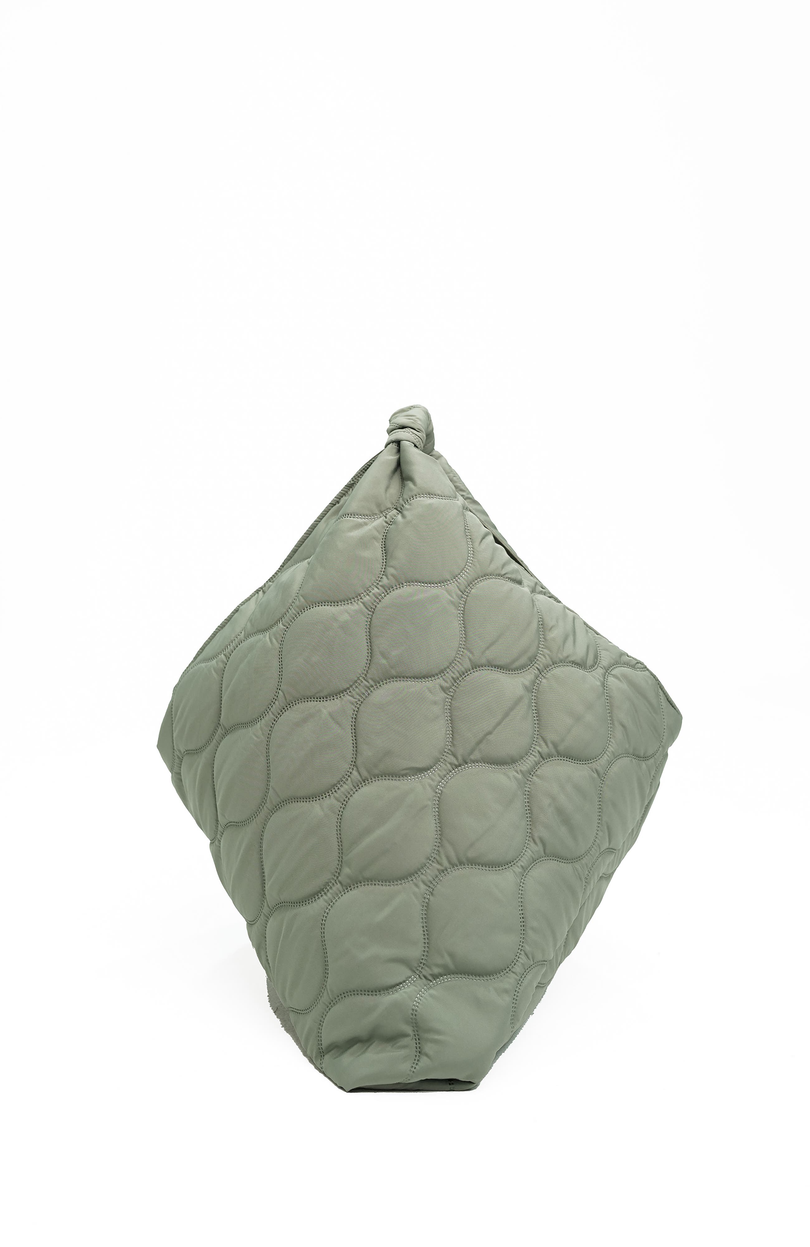 Large Green Quilted Gami Bag, Alternate, color, Olive