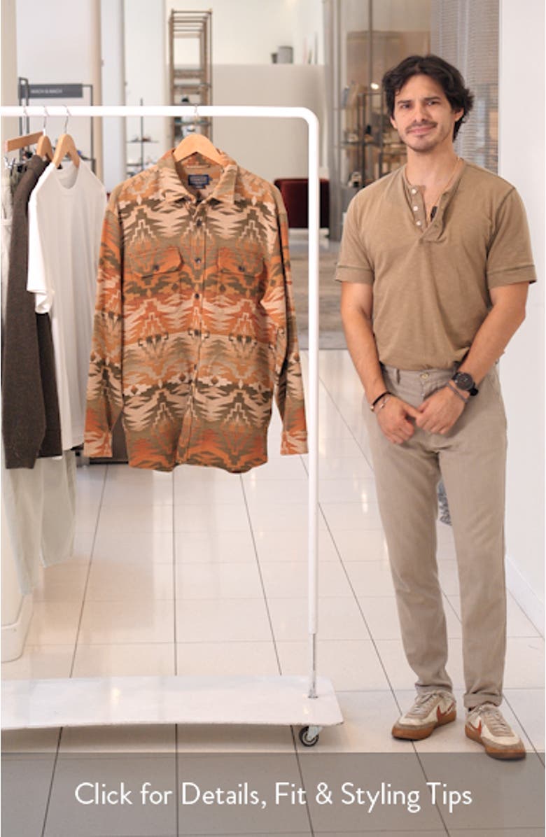 Driftwood Stripe Chamois Button-Up Shirt, sales video thumbnail