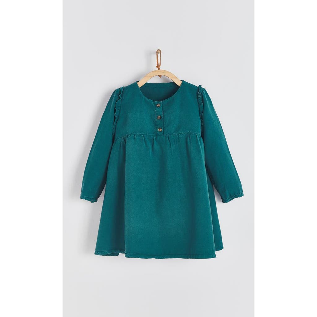 Babycottons Tencel Dress For Infant In Green