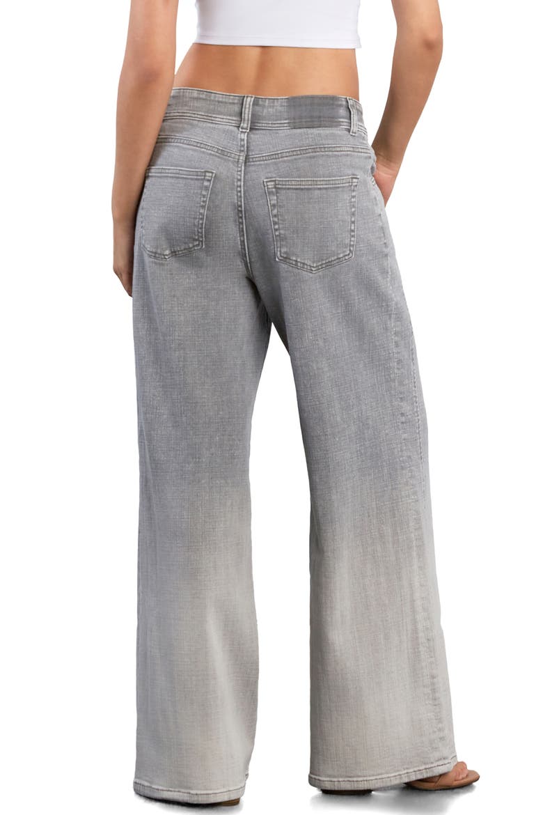 Vibe Seamed Wide Leg Jeans, Alternate, color, SEA GREY