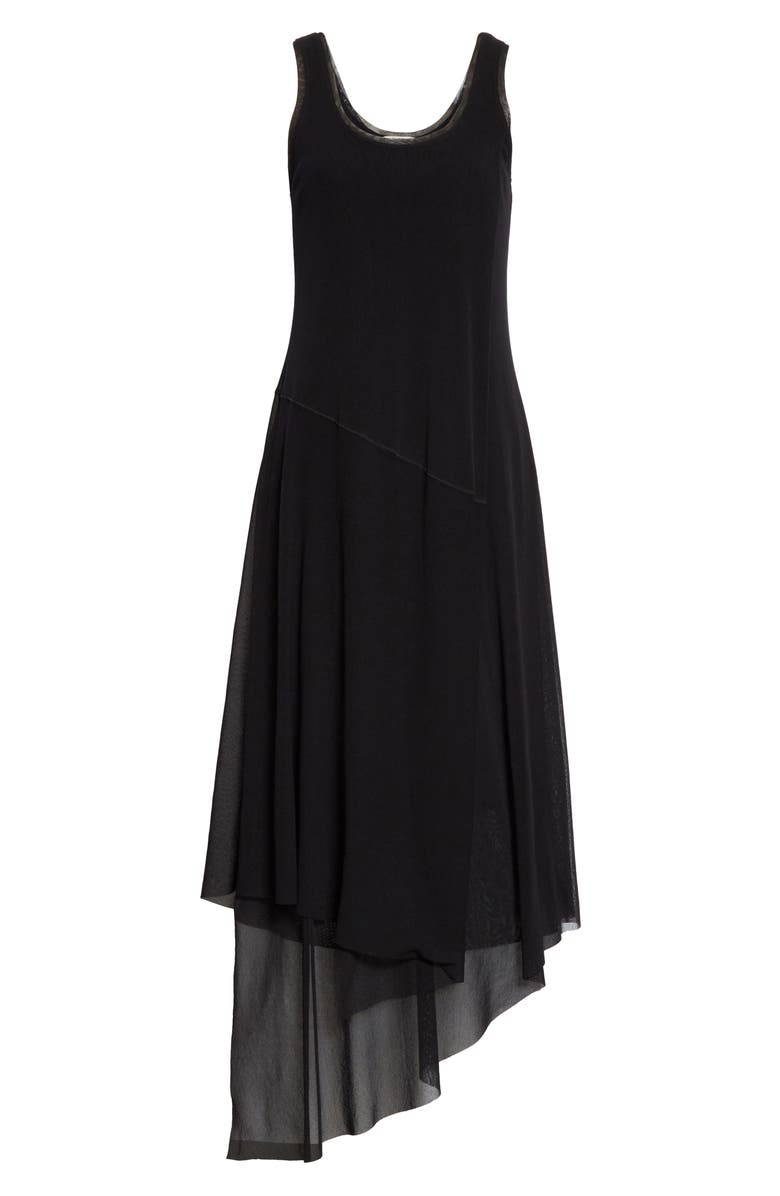 Fuzzi Asymmetrical Hem Tank Dress, Alternate, color, 