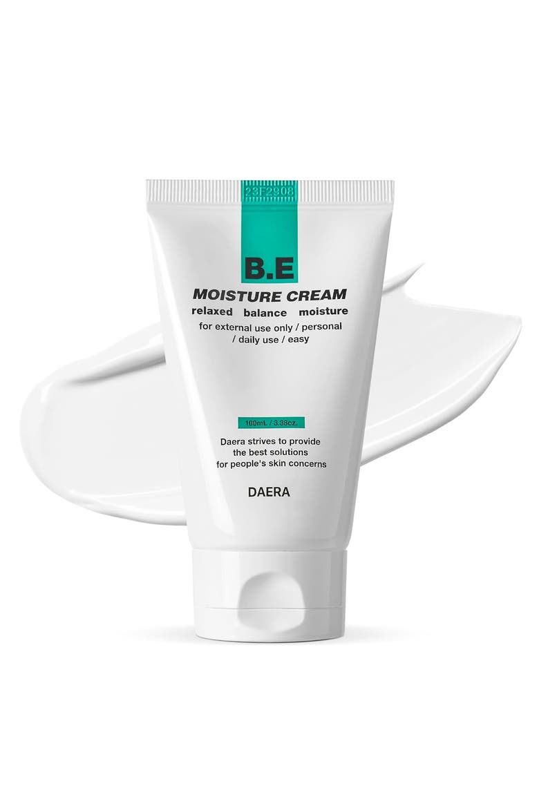 B.E Moisturing Cream Acne-Prone Skin Moisturizer, Calming Face Cream,100ml, Main, color, White