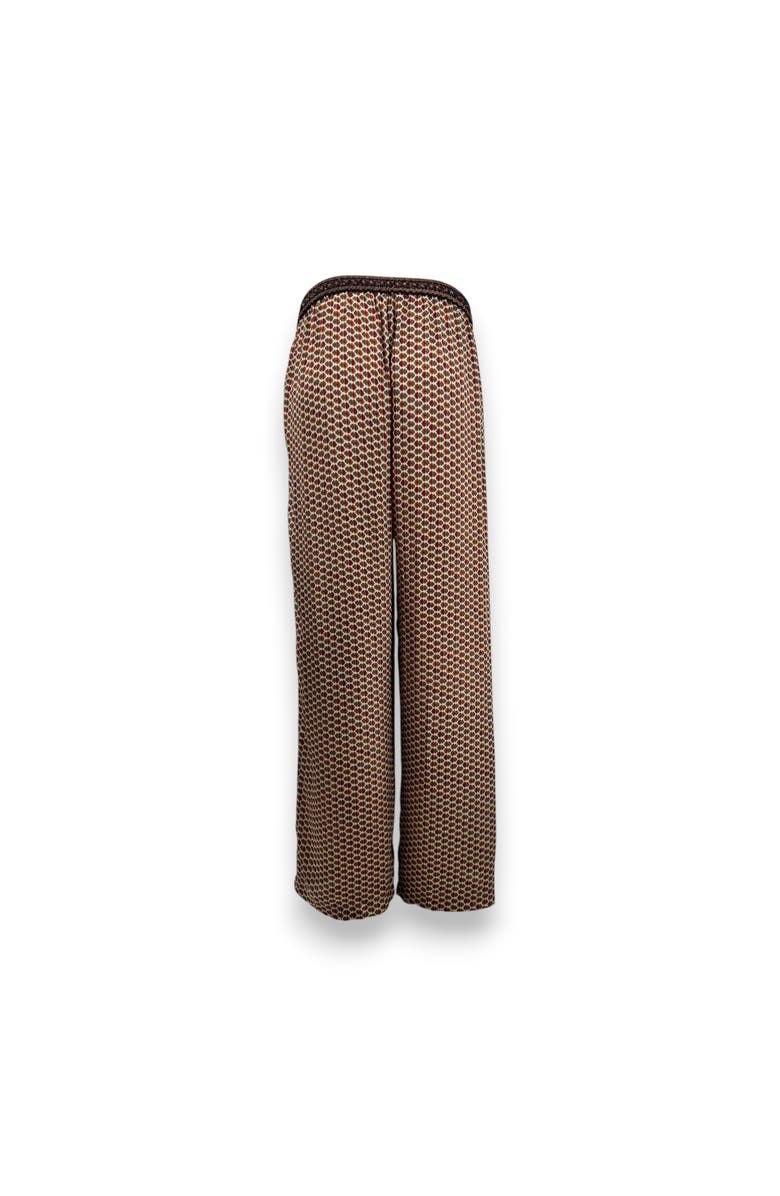 Monzlapur Embossed Botanical Crepe Pant, Alternate, color, Copper