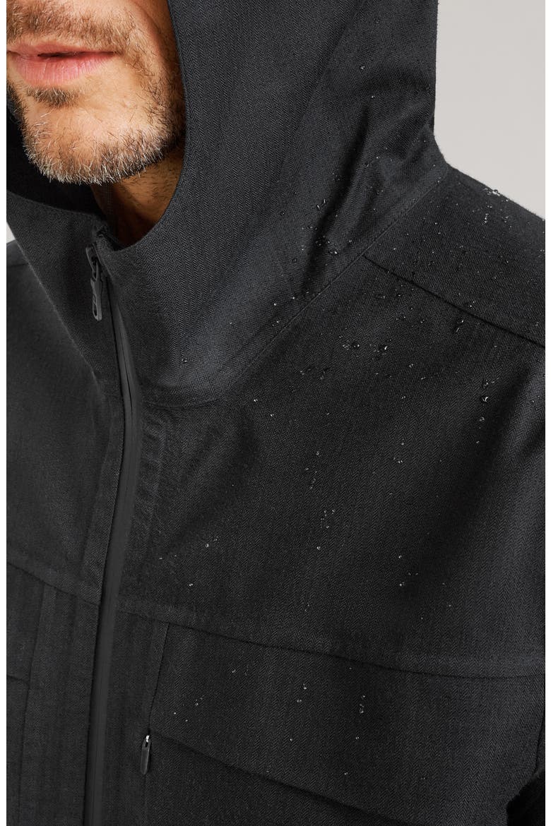 Commuter Water Resistant Field Coat, Alternate, color, BLACK