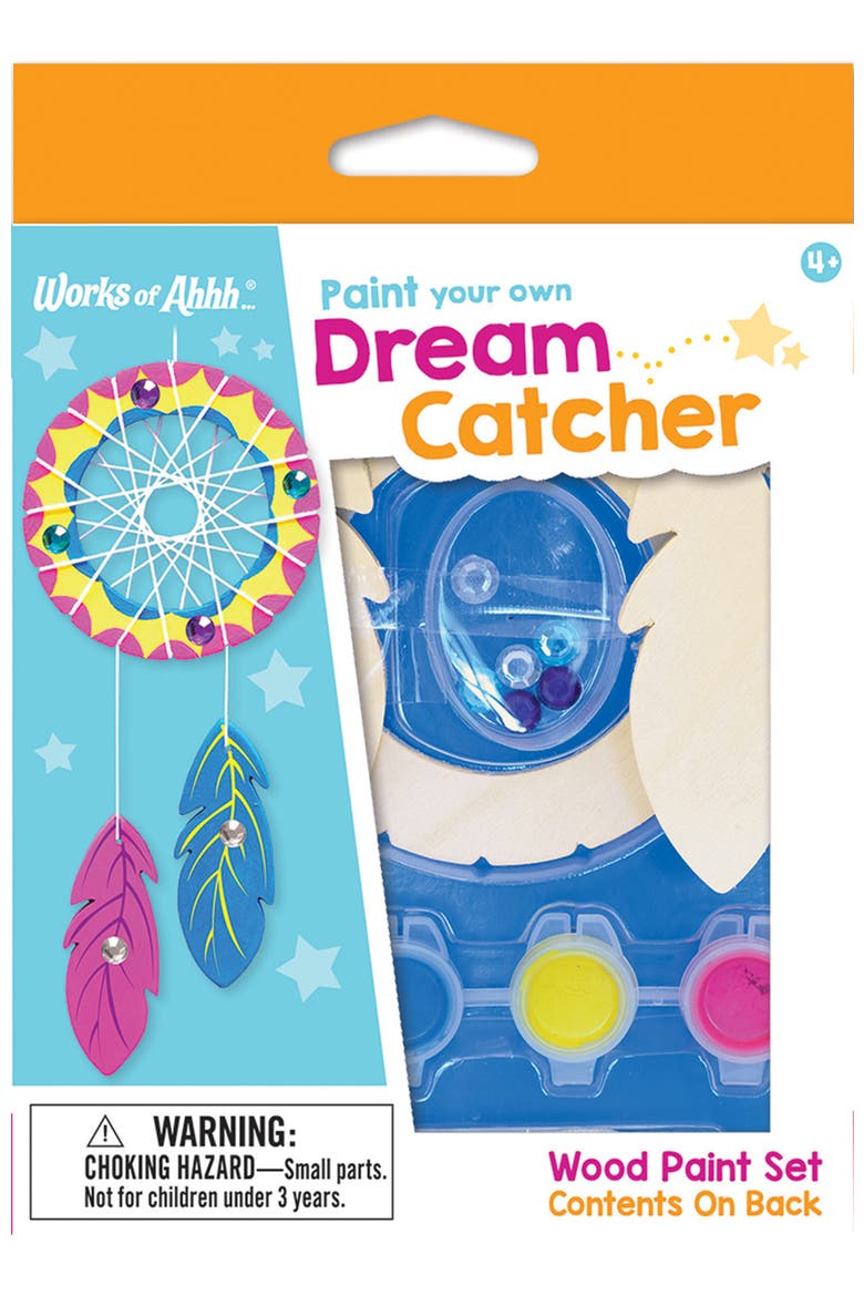 Dream Catcher Wood Craft & Paint Kit, Main, color, Multicolor
