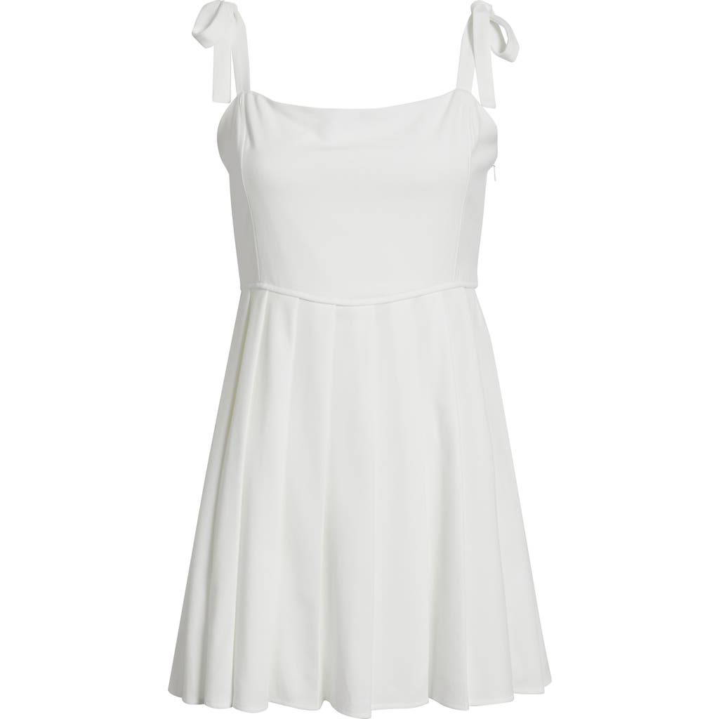 BP. BP. TIE STRAP PLEATED MINIDRESS
