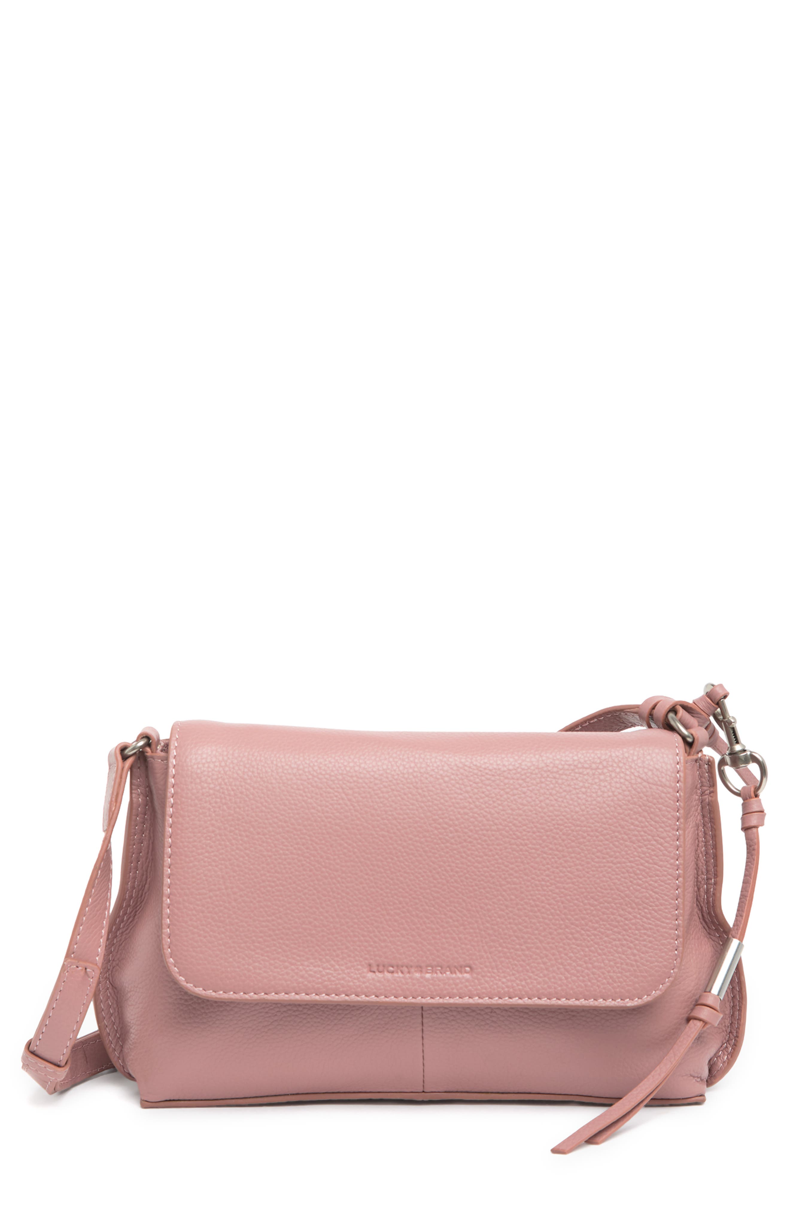 Lucky Brand Coran Leather Crossbody Bag, Main, color, 