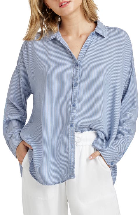 Ella Stripe Button-Up Shirt