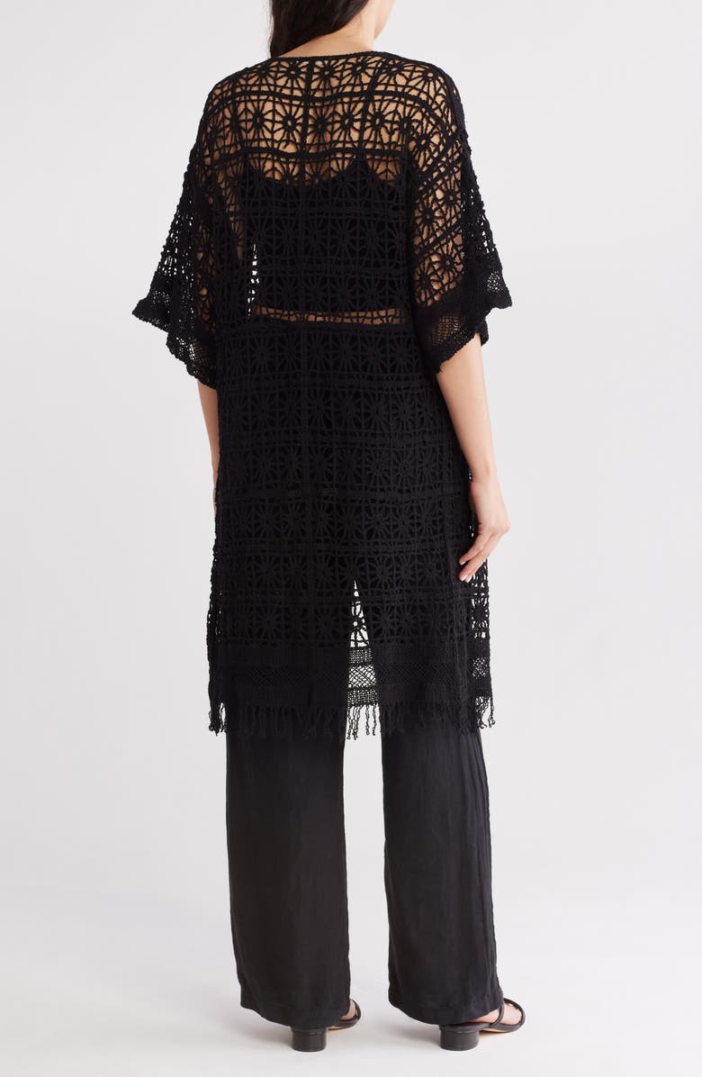 AREA STARS Open Knit Cardigan Duster, Alternate, color, 