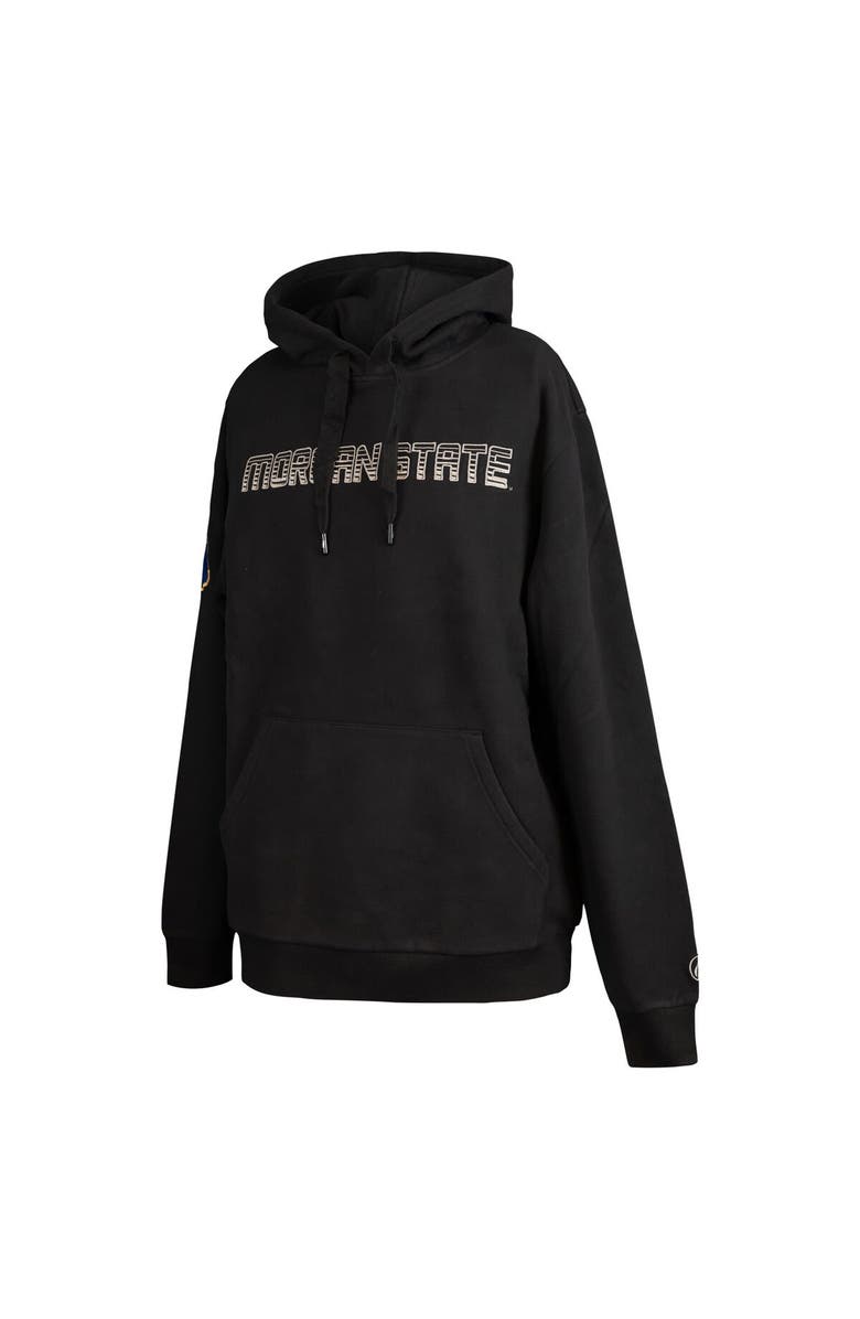 FISLL Men's FISLL  Black Morgan State Bears Puff Print Sliced Pullover Hoodie, Alternate, color, Black