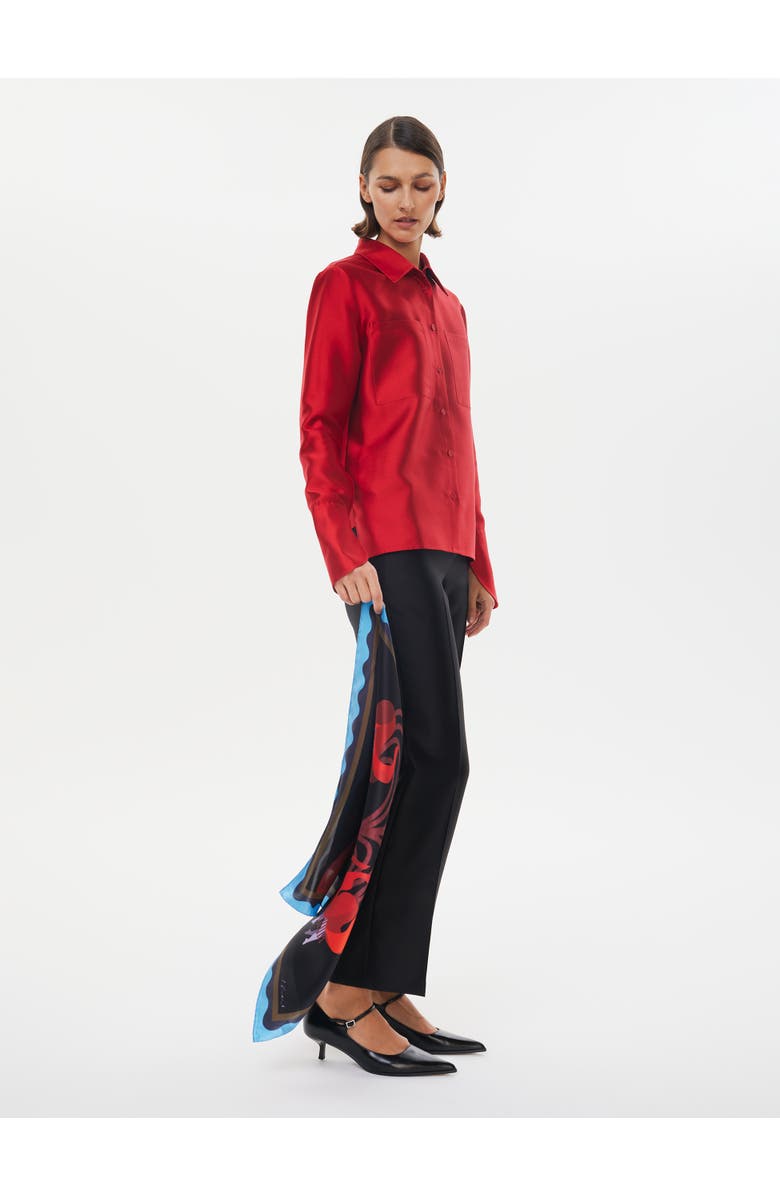 Alas Square Silk Shawl, Alternate, color, Late Bloomer