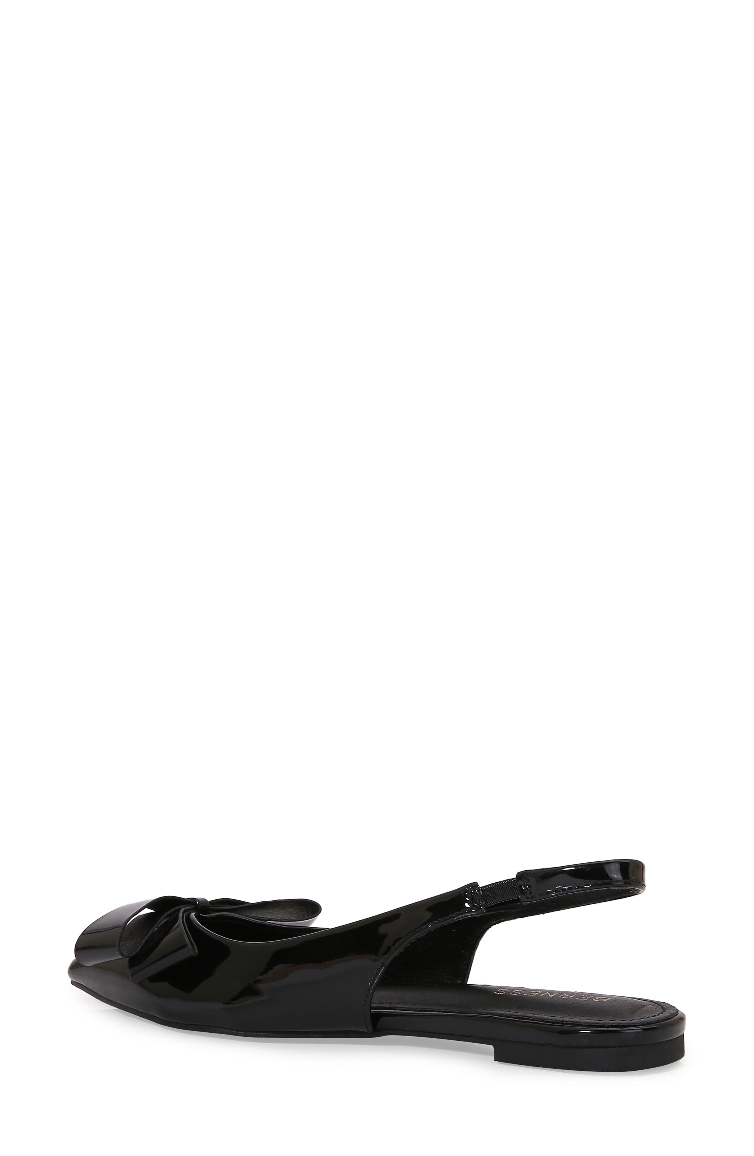 BERNESS Bow Slingback Flat, Alternate, color, Black