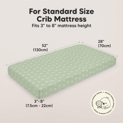 Keababies Soothe Fitted Crib Sheet In Lunaris