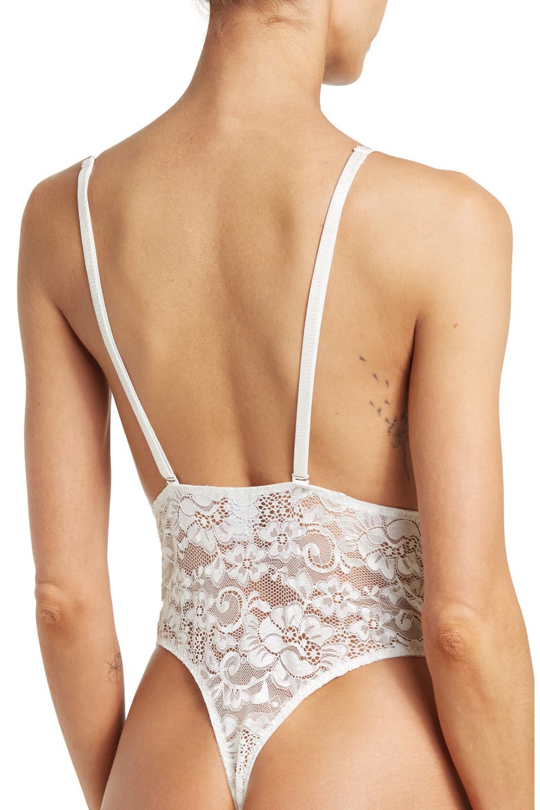 Lace Bodysuit, Alternate, color, IVORY